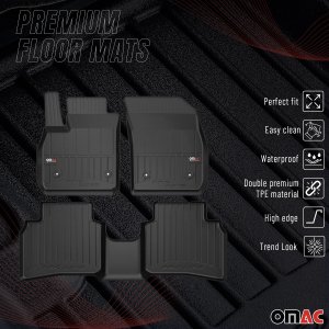 Cadillac XT4 Floor Mat - Omac - Premium TPE - Black - 2019-2025